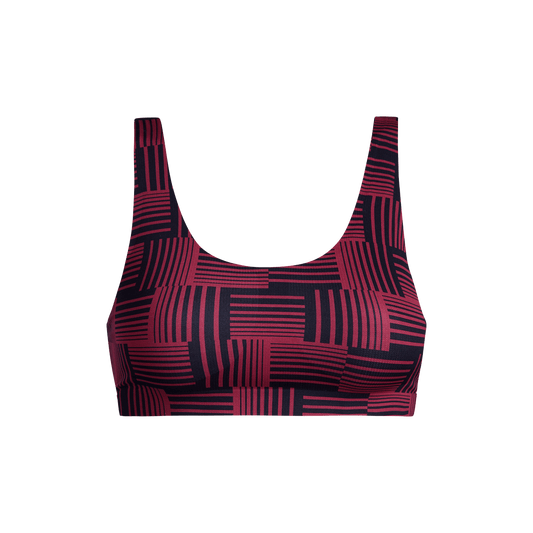 MoveMe Scoop Bralette | Basket Plaid