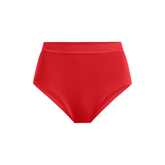 FeelFree High-Waisted Cheeky | Bougie Rouge