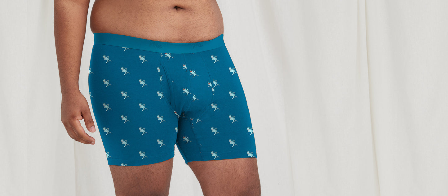 Stretch Cotton Boxer Brief w/ Fly | Shark