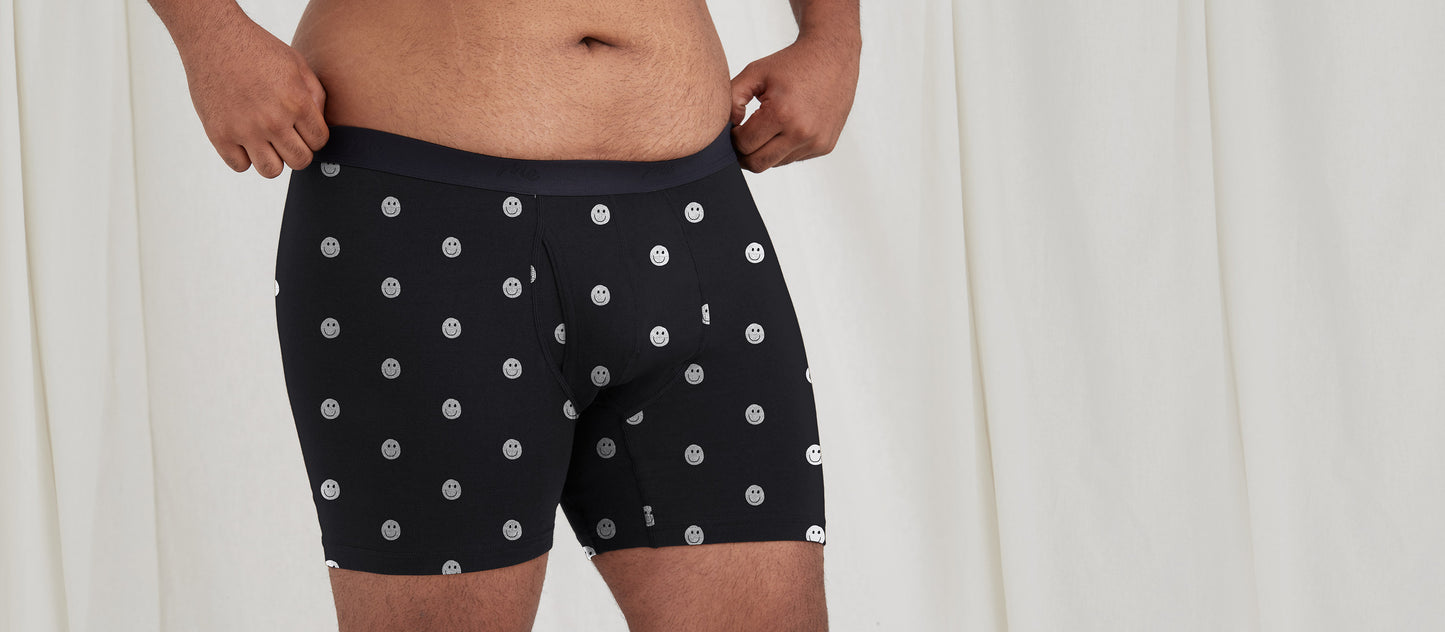 Stretch Cotton Boxer Brief w/ Fly | Smileys