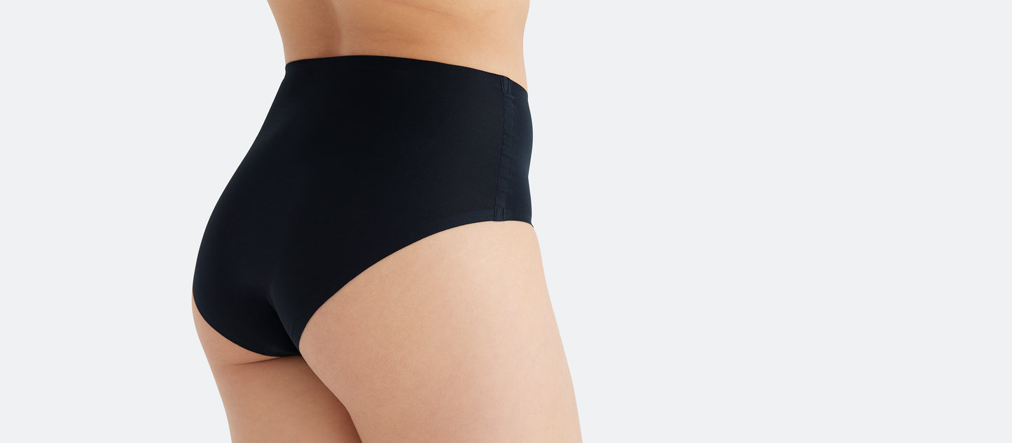 MoveMe High-Waisted Cheeky 6-Pack | Black