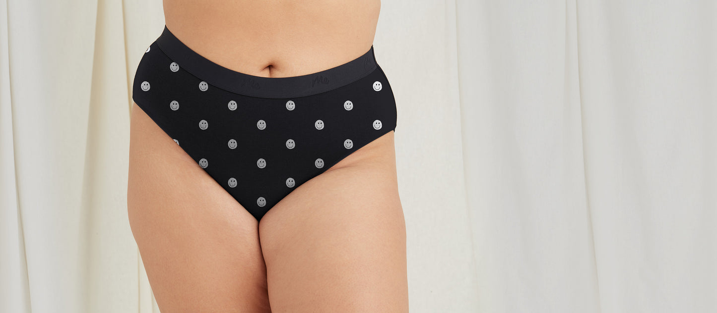 Stretch Cotton High-Waist Brief | Smileys