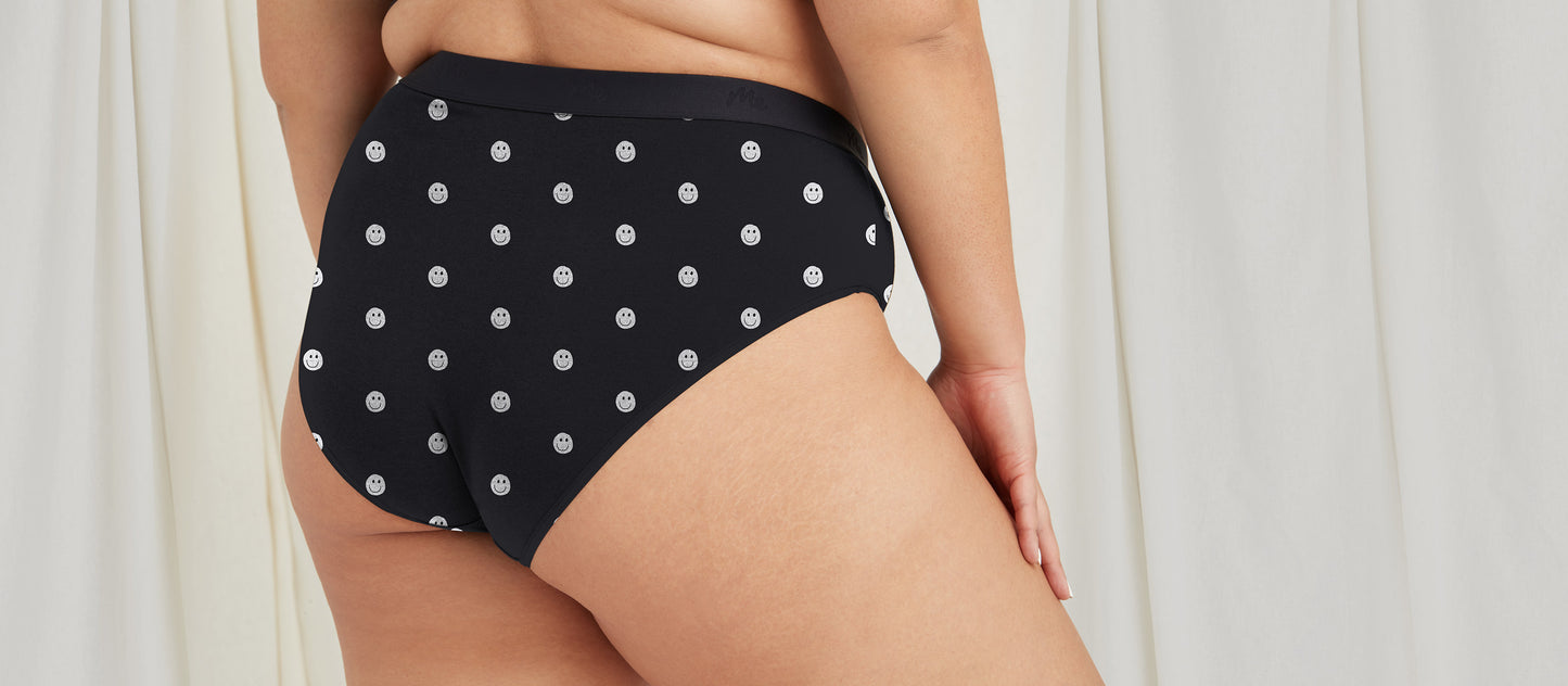 Stretch Cotton High-Waist Brief | Smileys