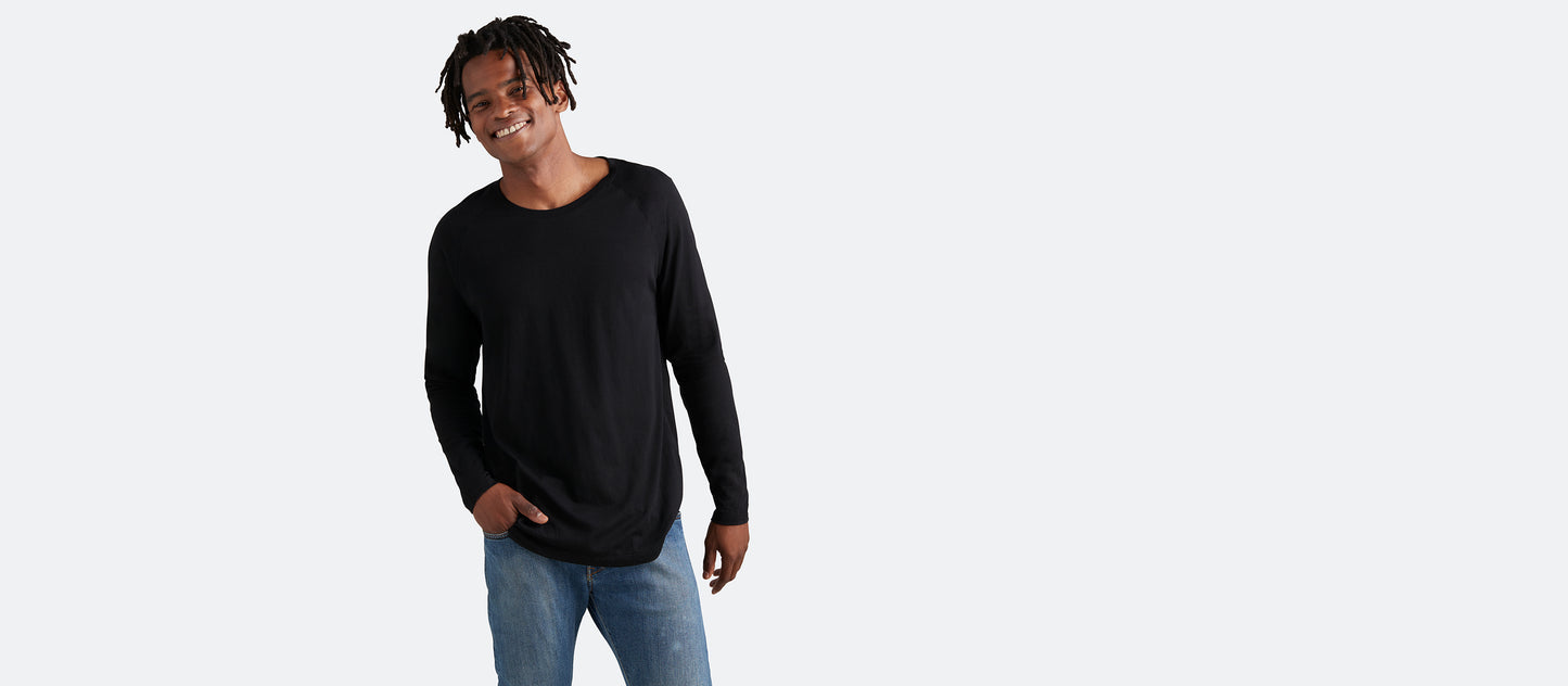 Men's Daily Longsleeve Tee 3-Pack | Black