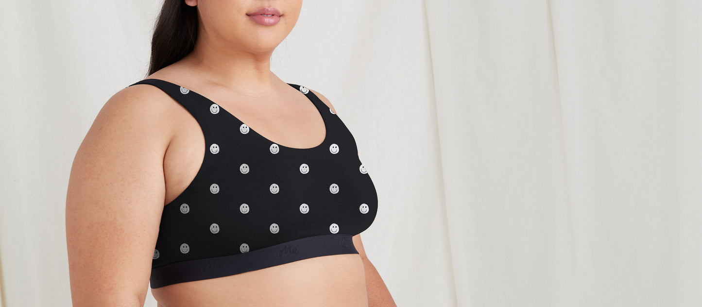 Stretch Cotton U-Neck Bralette | Smileys