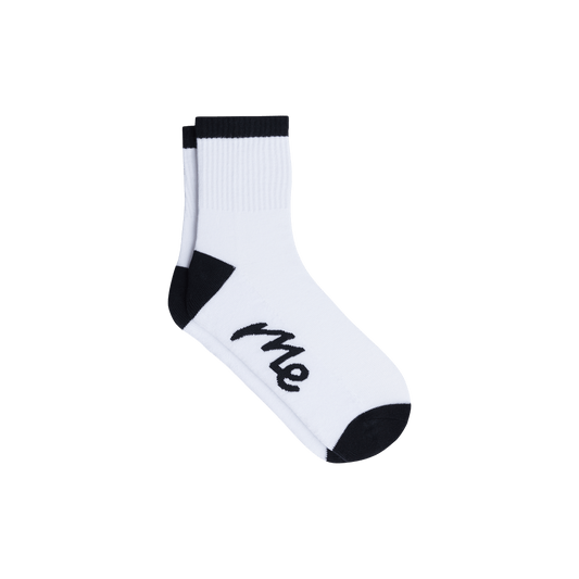 Quarter Sock | White & Black