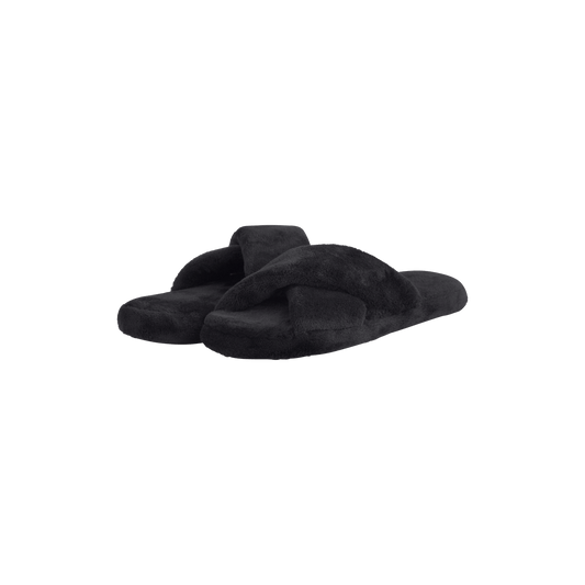 Plush Slipper | Black