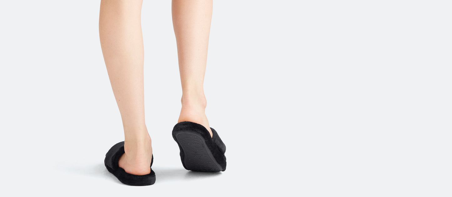 Plush Slipper | Black