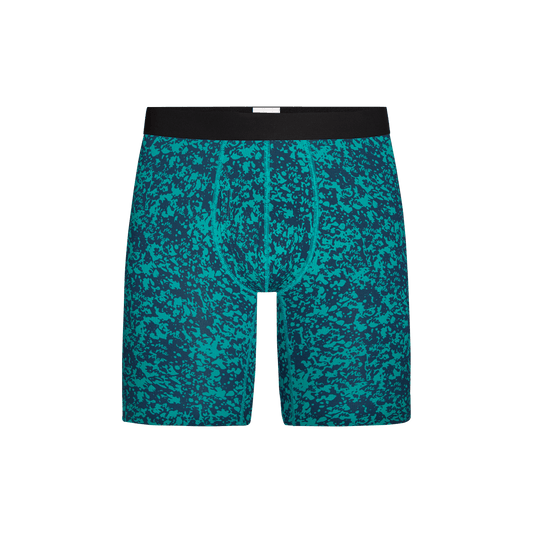 MoveMe Long Boxer Brief w/ Fly | Blue Marble