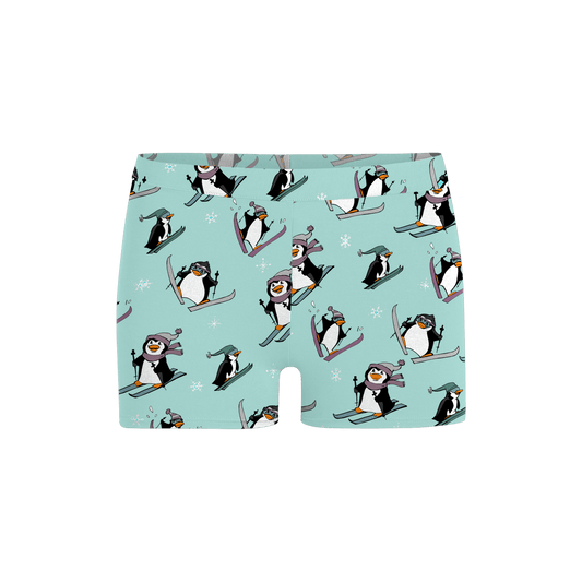 FeelFree Boyshort | Penguins on Skis