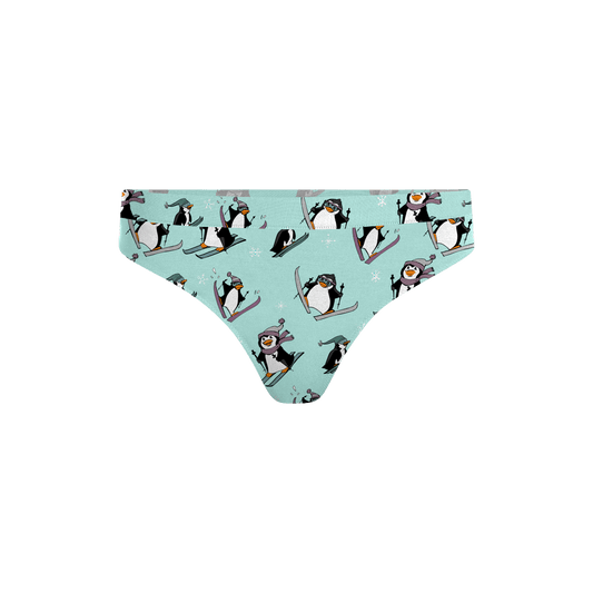 FeelFree Thong | Penguins on Skis