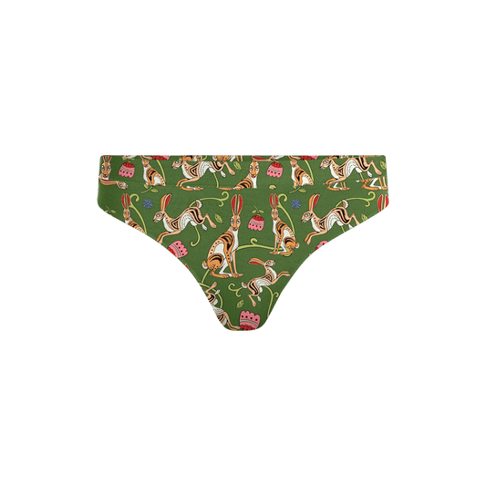 UltraModal™ FeelFree Thong | Love, Flowers, & Hares