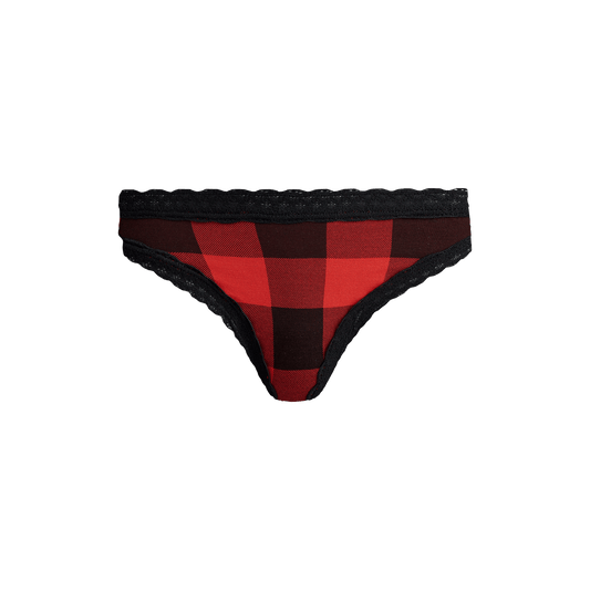 FeelFree Lace Thong | Buffalo Check