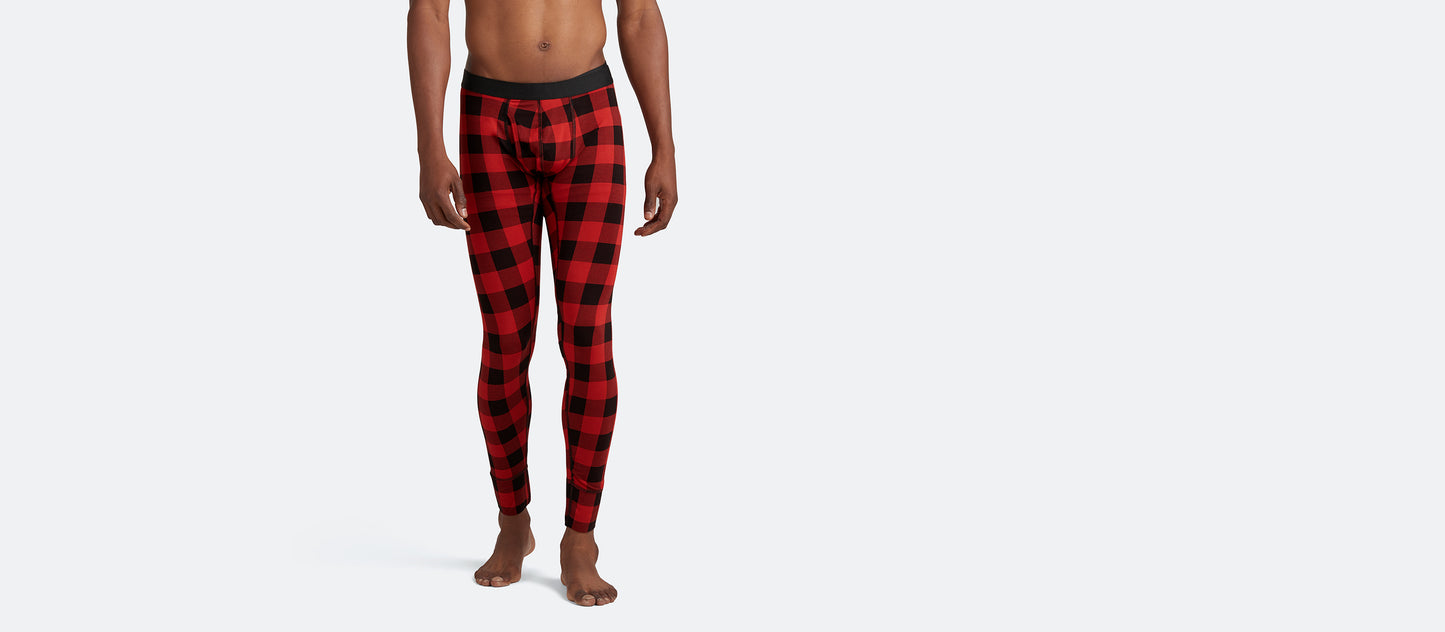 Men's Long Underwear w/ Fly | Buffalo Check