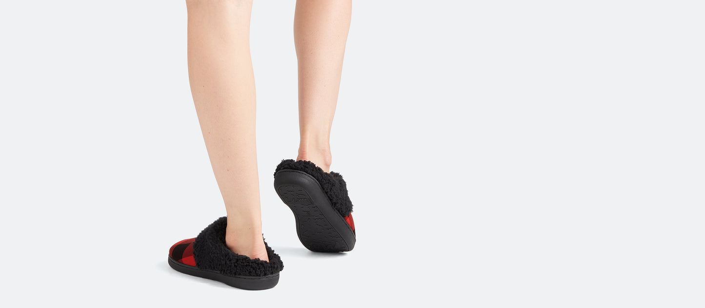 Hard Sole Slippers | Buffalo Check