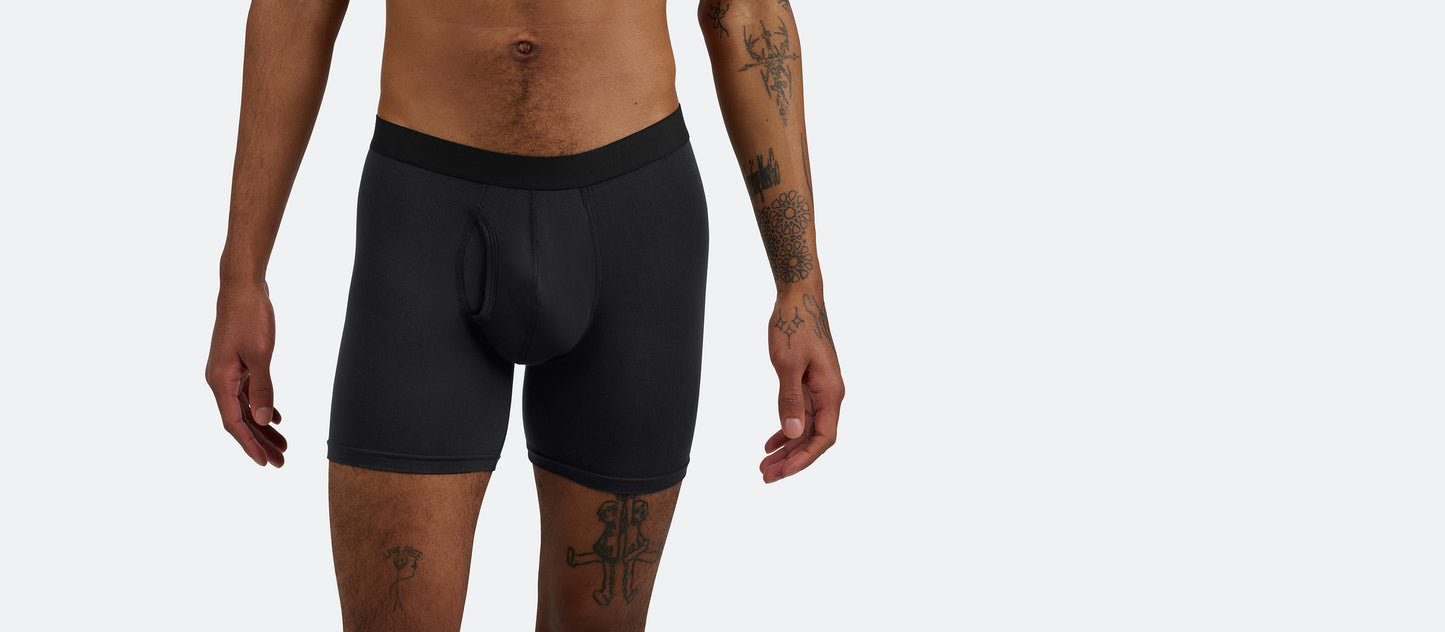 The Ball Caddy™ Boxer Brief w/ Fly 6-Pack | Black