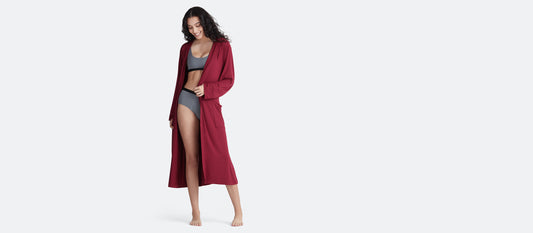 UltraModal™ Hooded Robe - Unisex | Cabernet