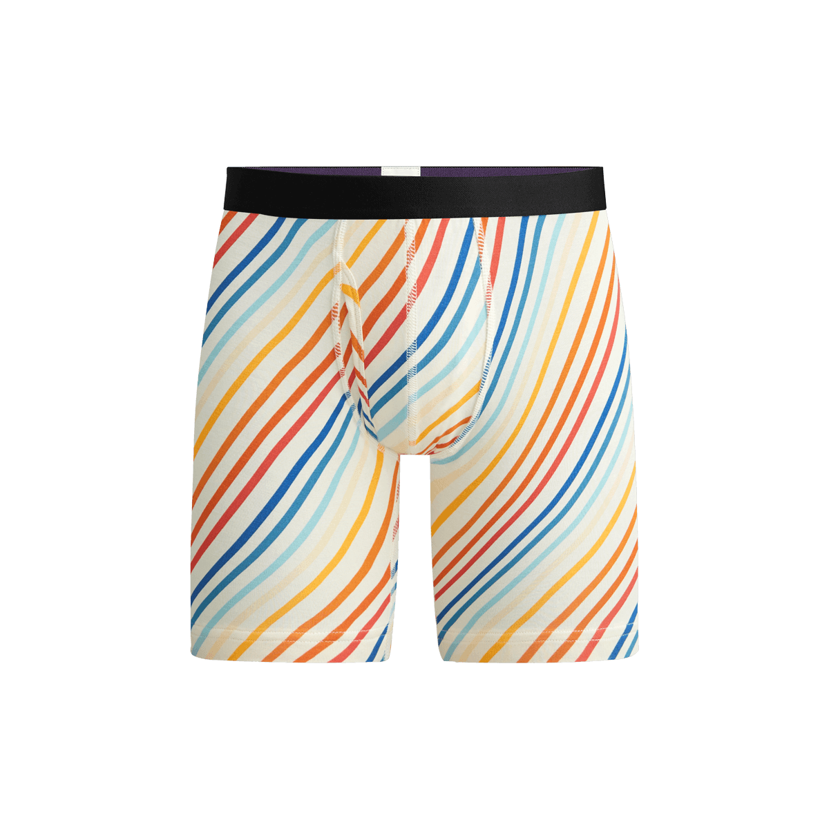 UltraModal™ Core Long Boxer Brief w/ Fly | Camp Stripe