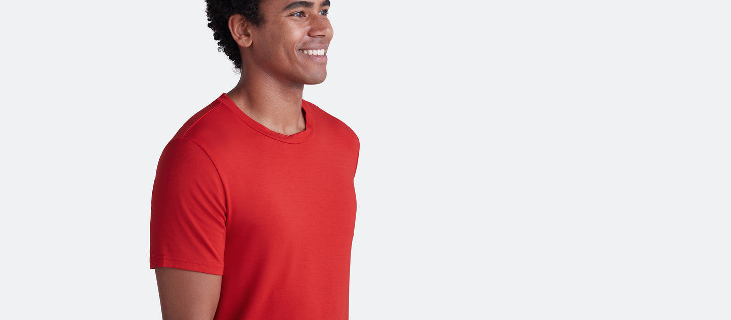 Men's Modal Crew Tee | Candy Apple