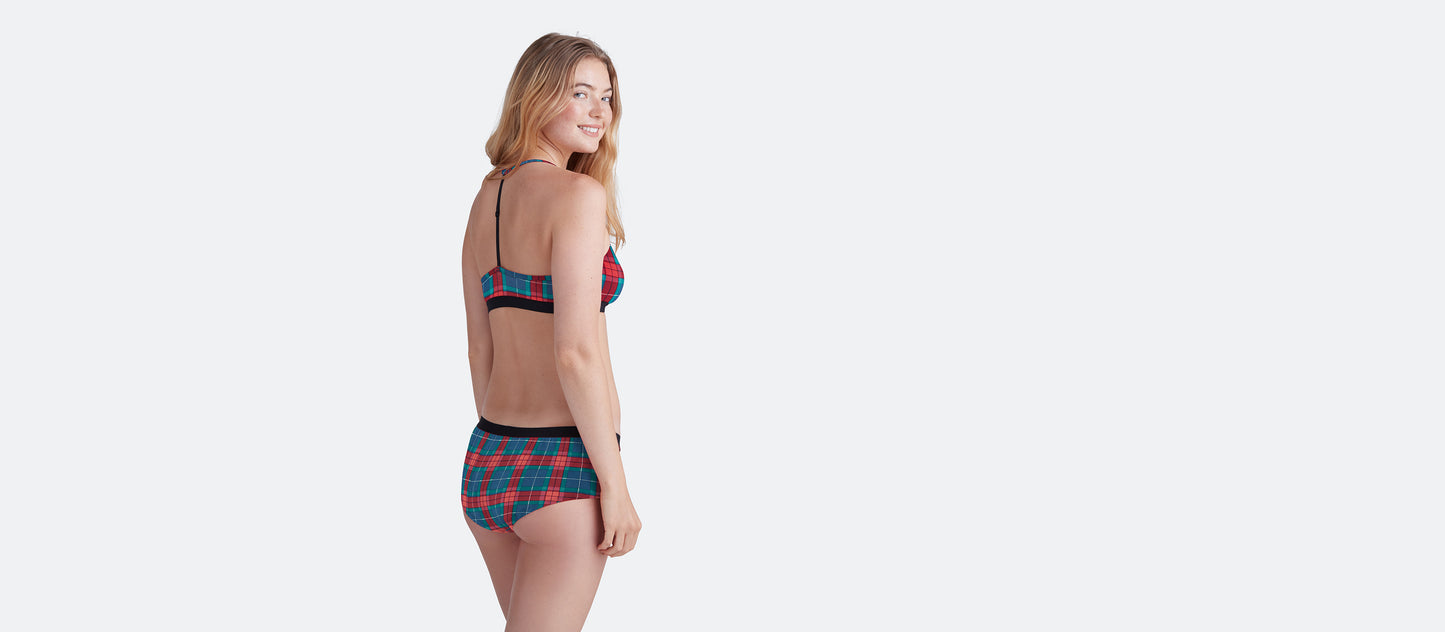 T-Back Bralette | Very Merry Plaid