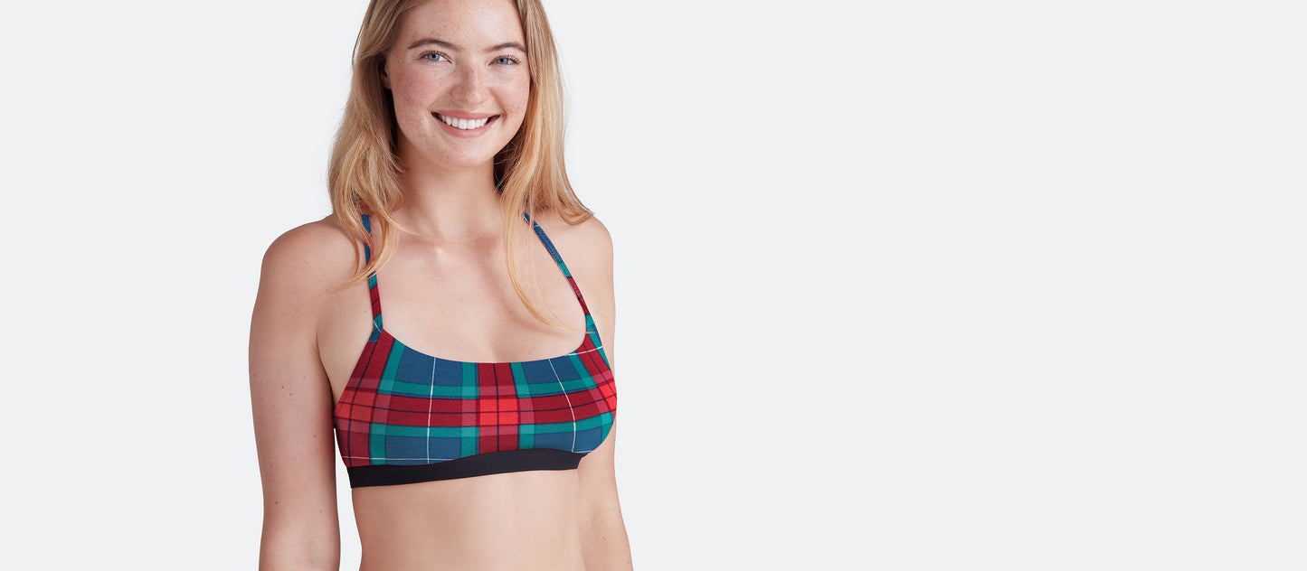 T-Back Bralette | Very Merry Plaid