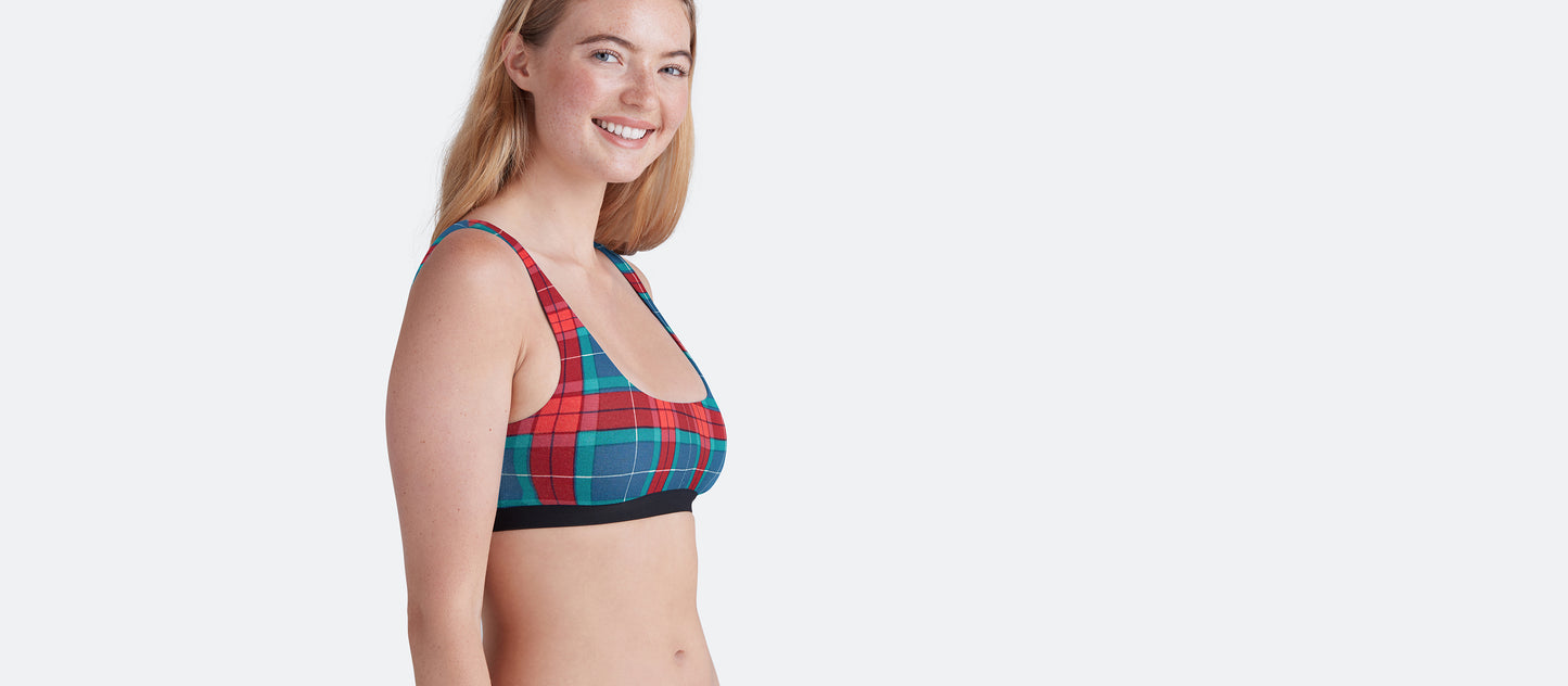 U-Back Bralette | Very Merry Plaid