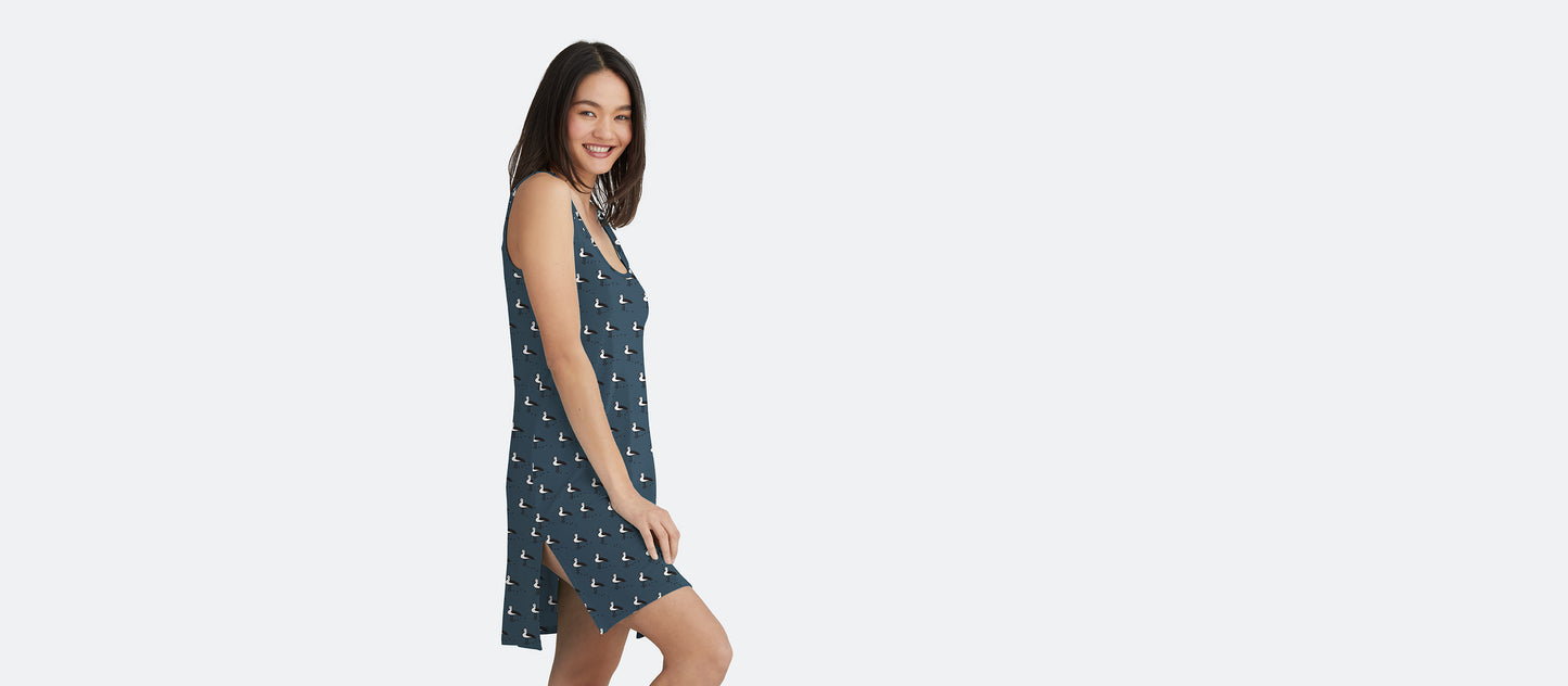 UltraModal™ Tank Dress | Beach Birds