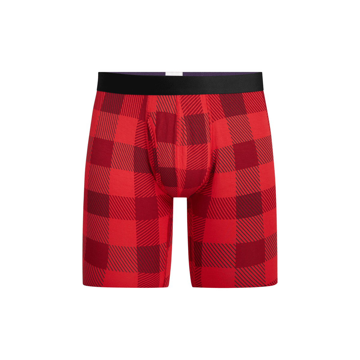 UltraModal™ Core Long Boxer Brief w/ Fly | Crimson Plaid