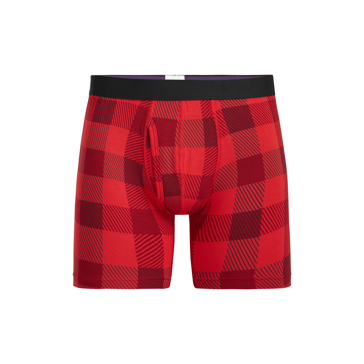 Boxer Brief w/ Fly | Crimson Plaid