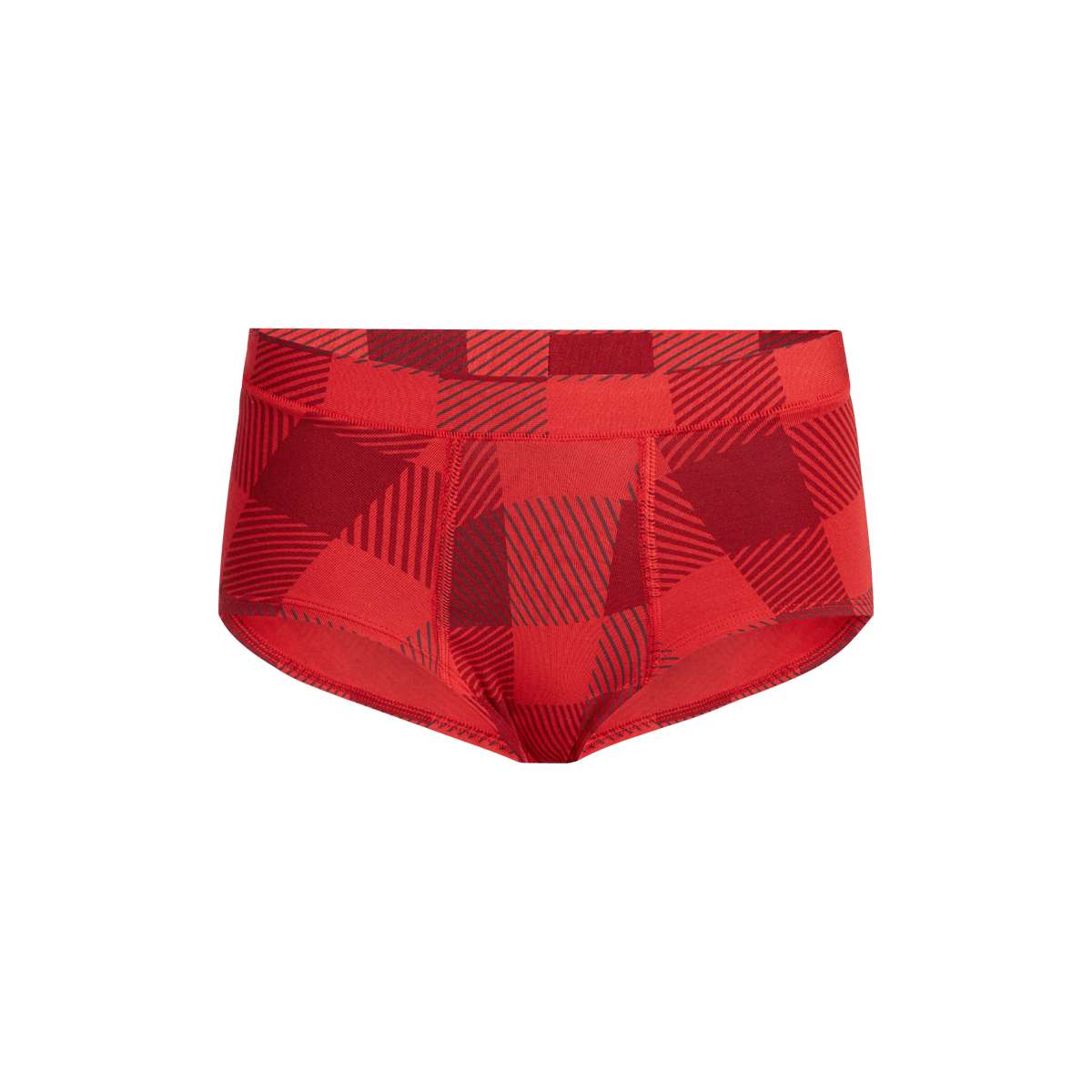 FeelFree Cheeky Brief | Crimson Plaid