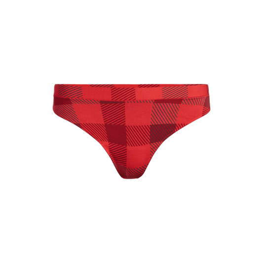 FeelFree Thong | Crimson Plaid