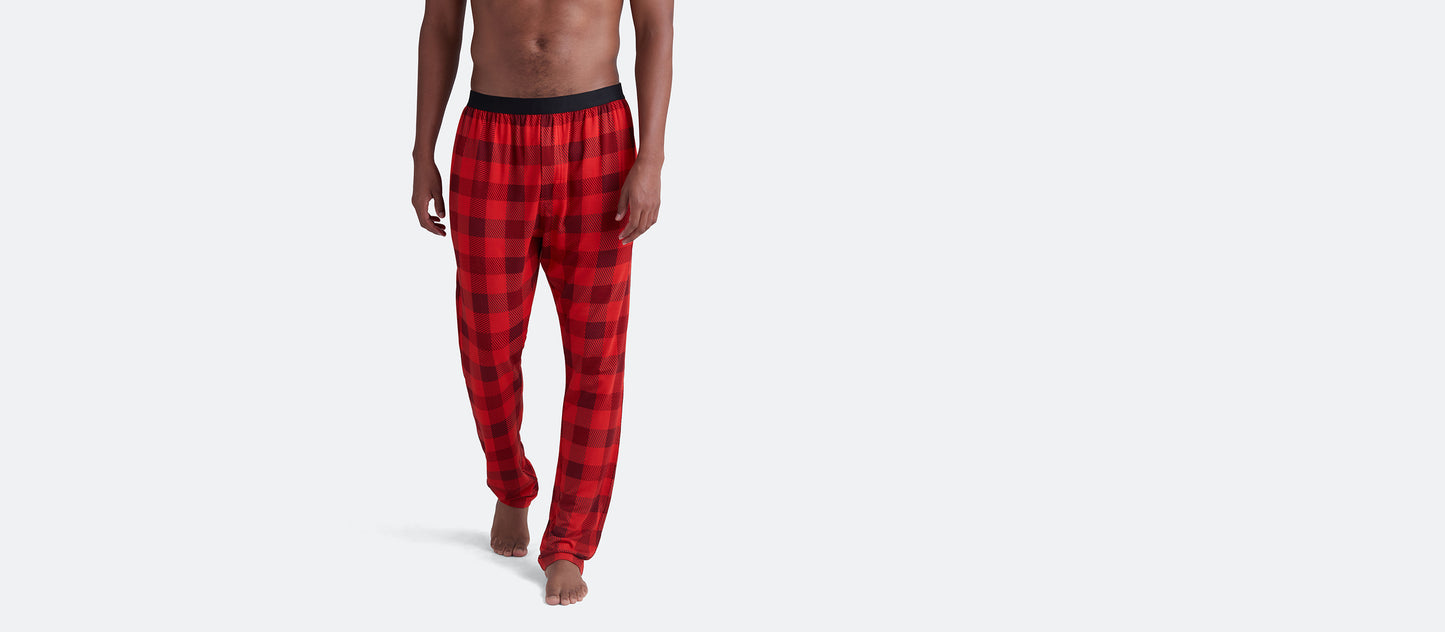 Men's Lounge Pants | Crimson Plaid