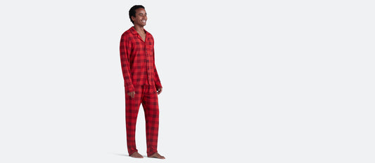 Men's Modal PJ Set | Crimson Plaid