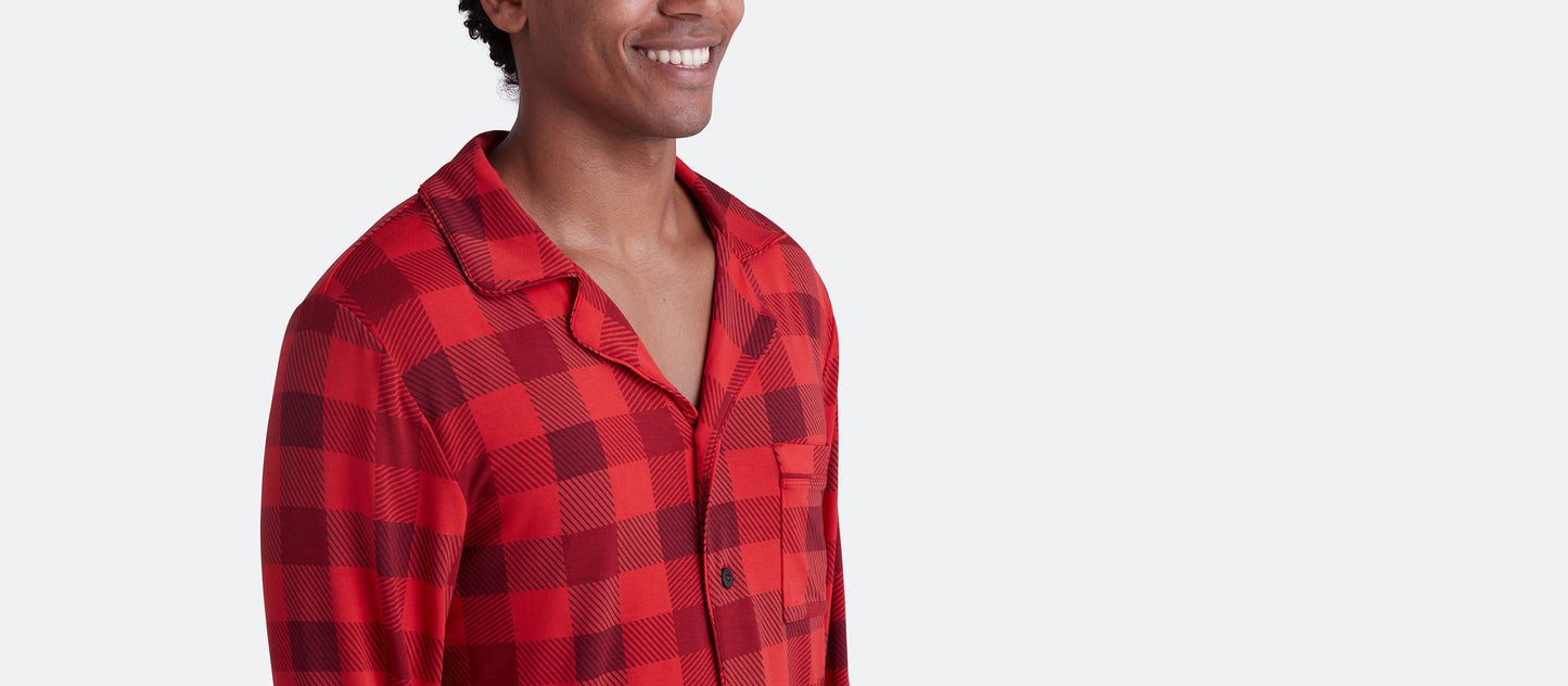 Men's Modal PJ Set | Crimson Plaid