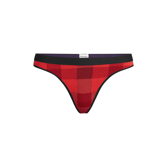 Thong | Crimson Plaid