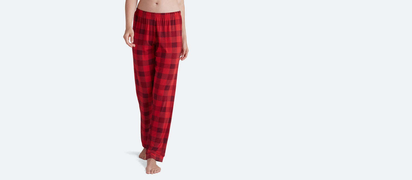 Women's Modal PJ Set | Crimson Plaid