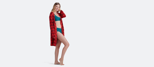 Women's Modal Robe | Crimson Plaid