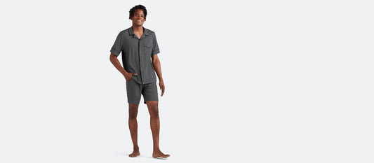UltraModal™ Short Sleeve PJ Set - Men's | Heather Charcoal