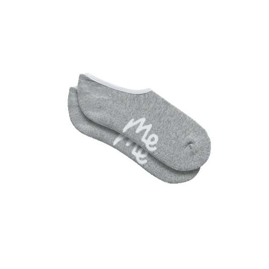 Heritage No Show Sock | Heather Grey