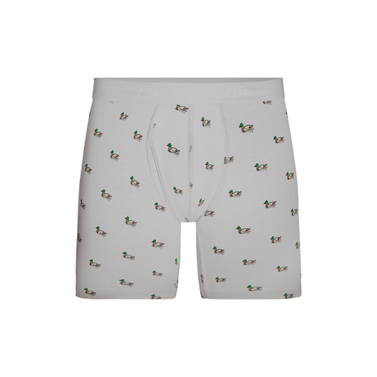 Stretch Cotton Boxer Brief w/ Fly | Ducks