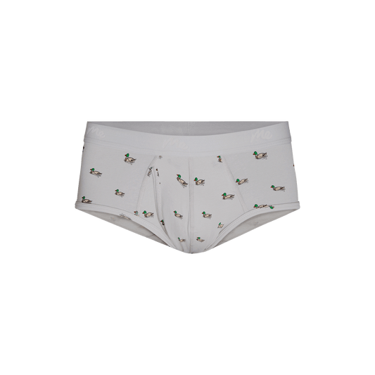 Stretch Cotton Brief w/ Fly | Ducks