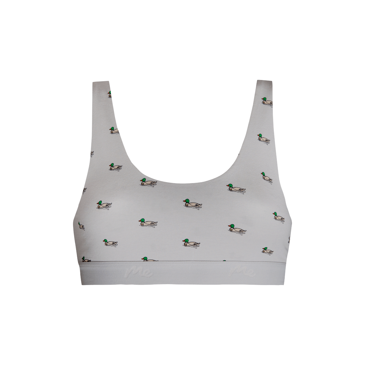 Stretch Cotton U-Neck Bralette | Ducks