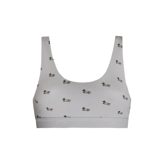 Stretch Cotton U-Neck Bralette | Ducks