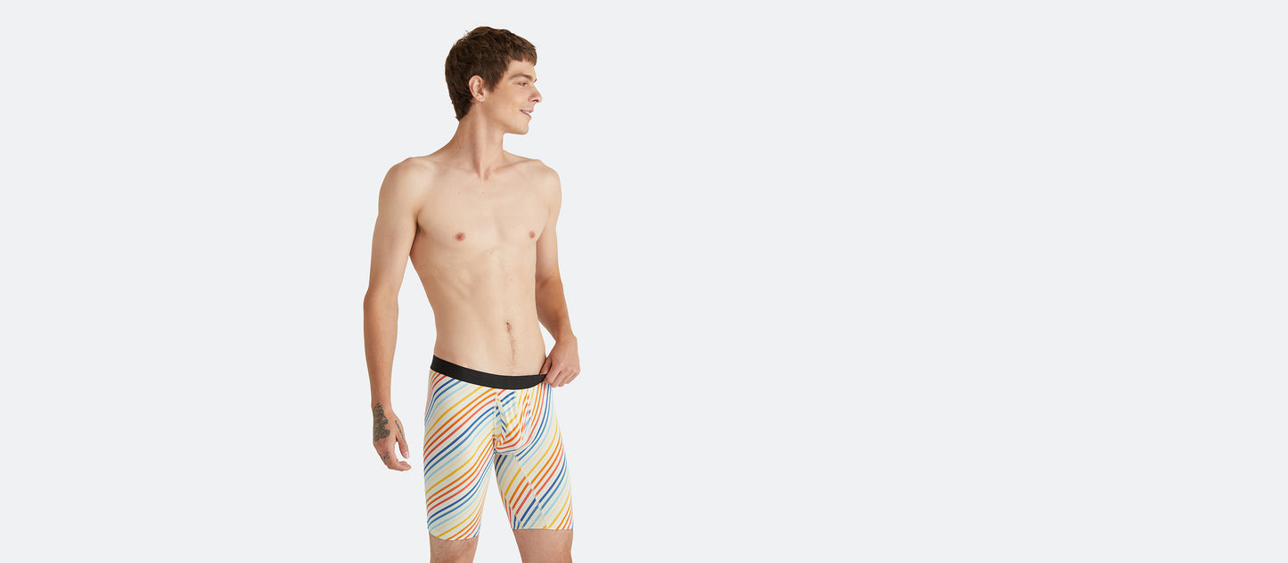 UltraModal™ Core Long Boxer Brief w/ Fly | Camp Stripe