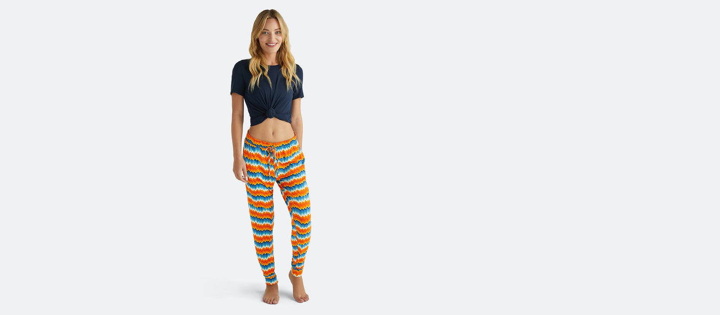 Women's Modal Jogger | Groovy Chevron