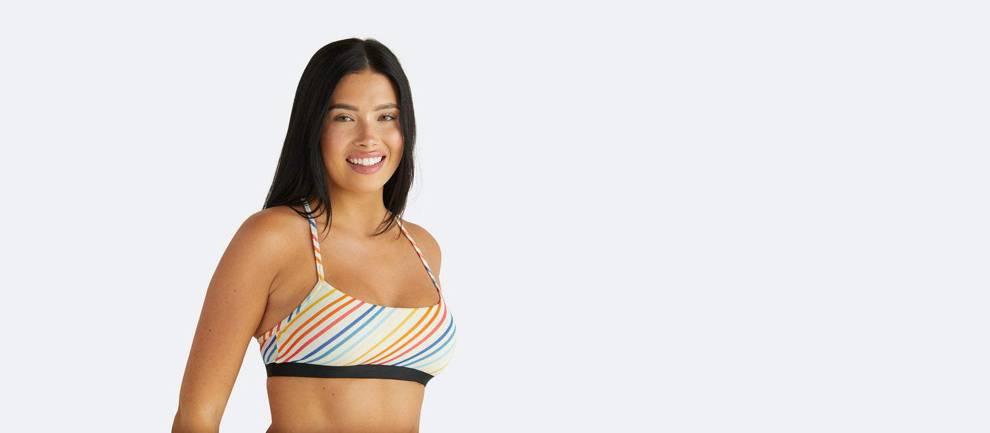 UltraModal™ Core T-Back Bralette | Camp Stripe