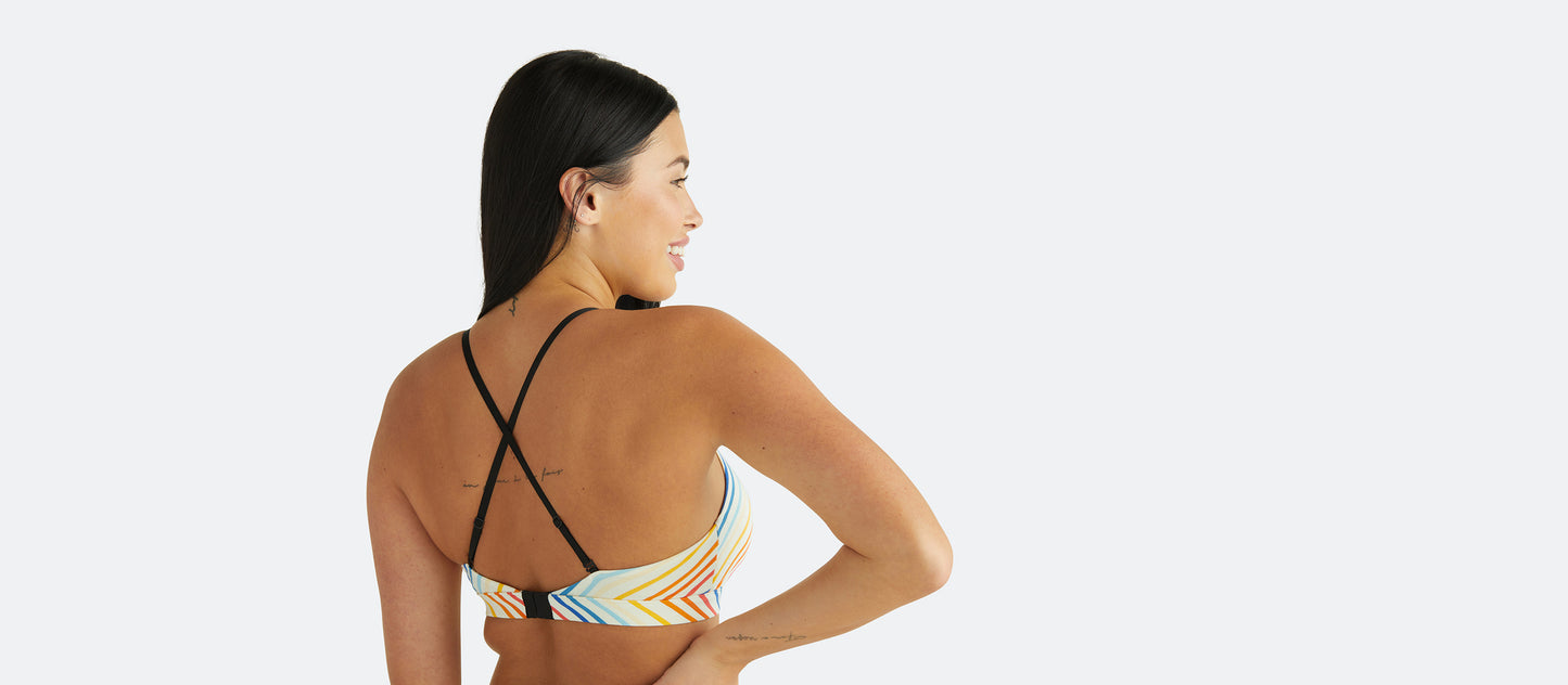 UltraModal™ FeelFree Ruched Bralette | Camp Stripe