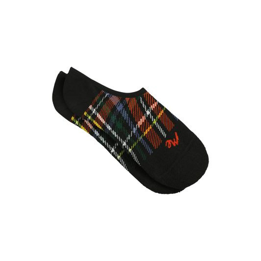 No Show Sock | Festive Plaid