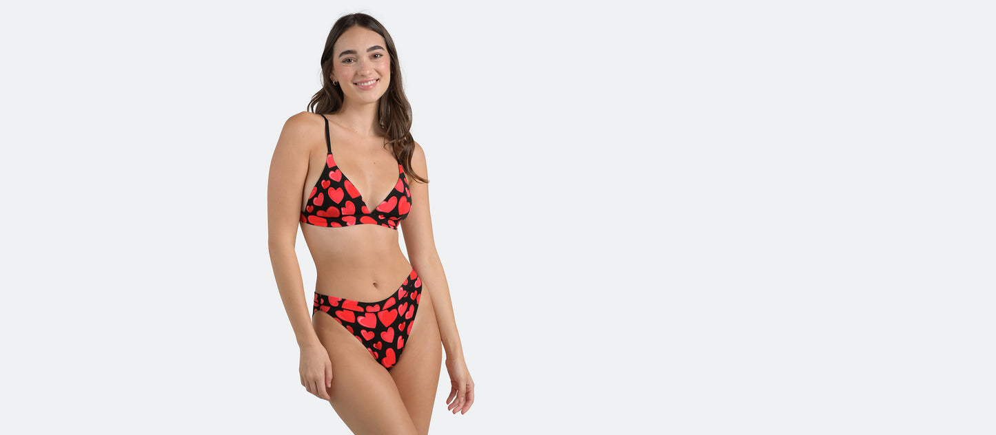 UltraModal™ FeelFree High-Leg Bikini | Racing Hearts