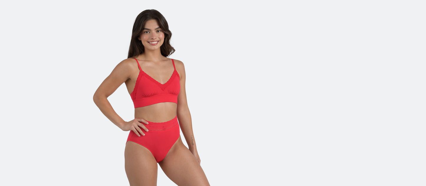 UltraModal™ Lace Plunge Bralette | Rosy Cheeks